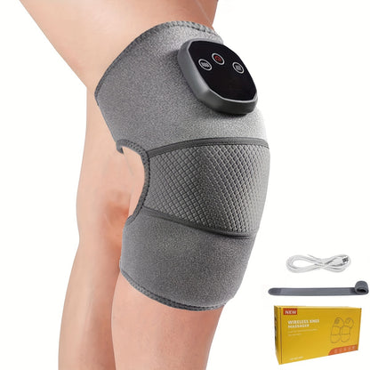 Wireless 3-in-1 Knee, Shoulder, and Elbow Heating Pad Massager with Heating and Vibration Functions