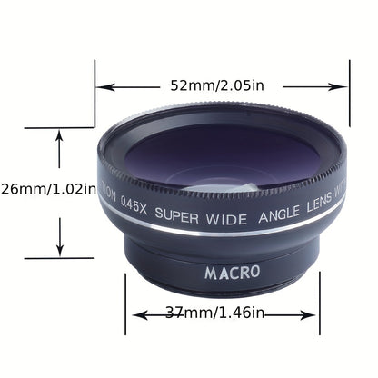 LuxRay® Pro Lens Kit for iPhone and Android, Macro and Wide Angle Lens