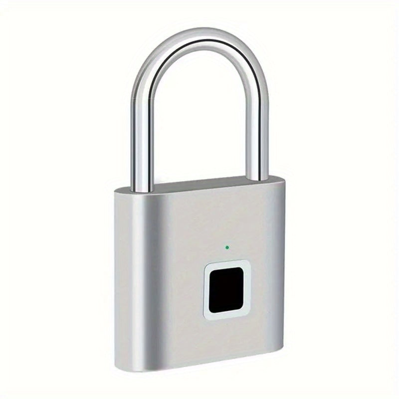 Advanced Biometric Smart Padlock - Fingerprint Recognition, USB Rechargeable