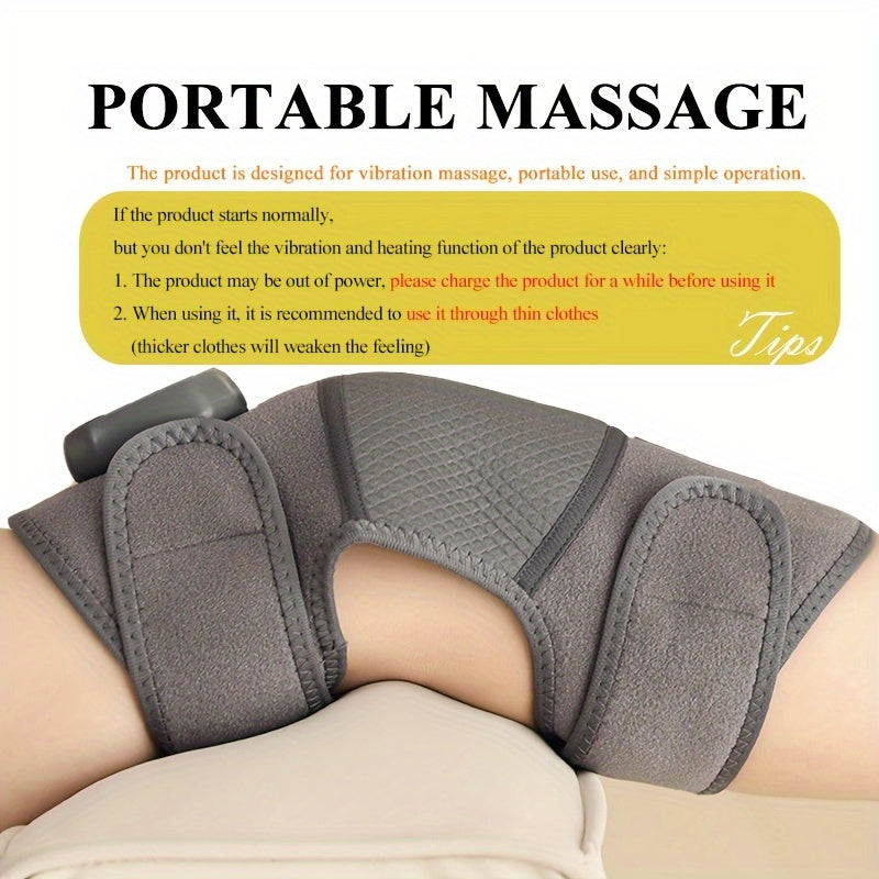 Wireless 3-in-1 Knee, Shoulder, and Elbow Heating Pad Massager with Heating and Vibration Functions