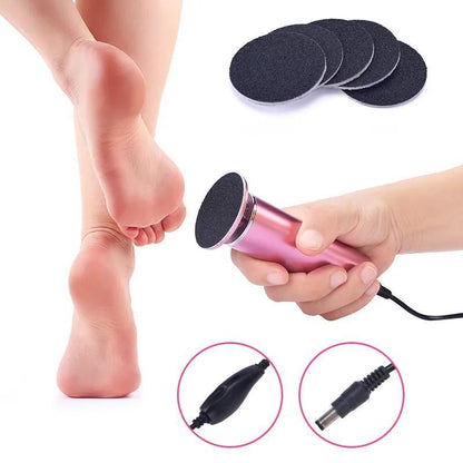 Electronic Foot File Grinder with 60pcs Replacement Sandpaper Disk for Dead Skin & Calluses Removal