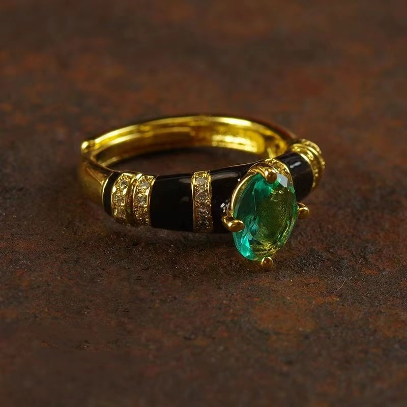 Emerald Eclipse Ring