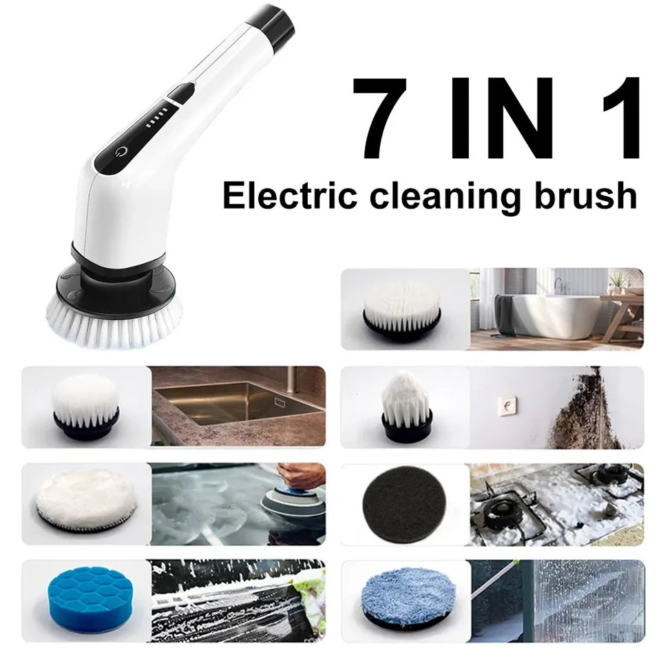 7 - in - 1 Rotating Head Cleaning Brush - HotSeller.eu