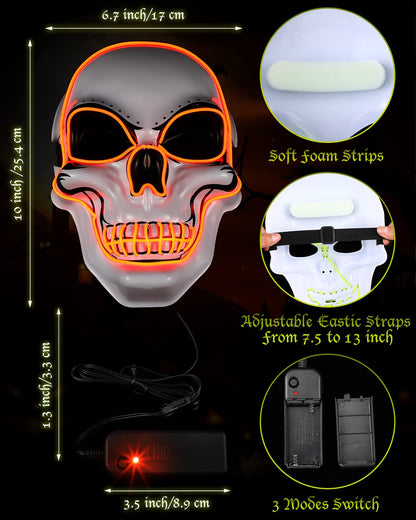 Halloween LED Light Mask for Party Supplies Favor