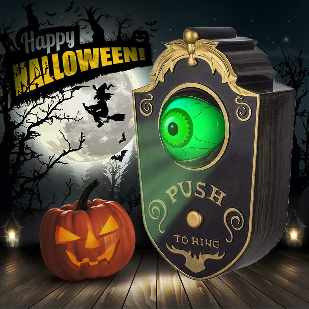 Halloween Animated Eye Doorbell，For Home and Bar Decor