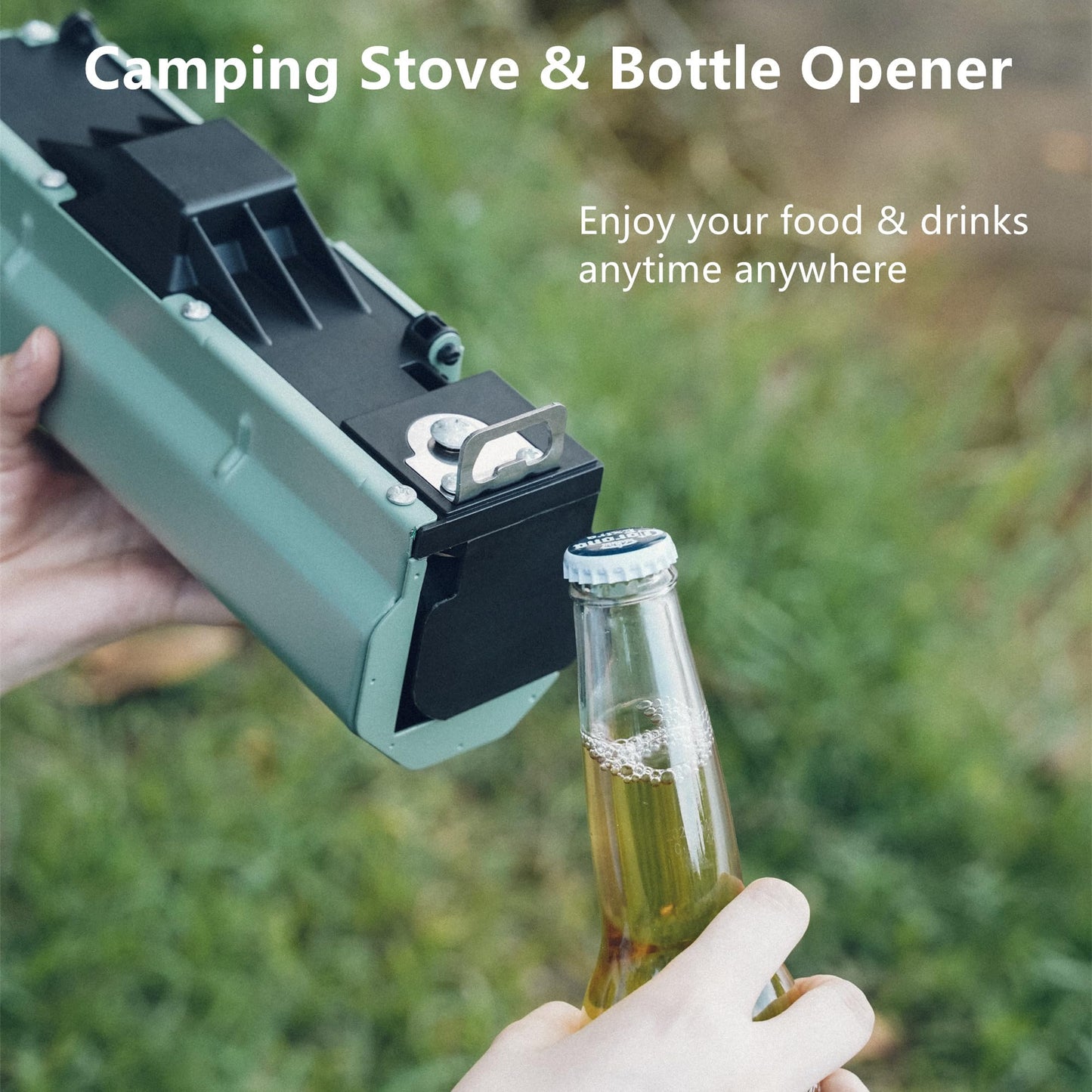 Portable Foldable Camping Stove With Storage Bag，Easily Suitable For Outdoor Cooking, Grilling, And Picnics.