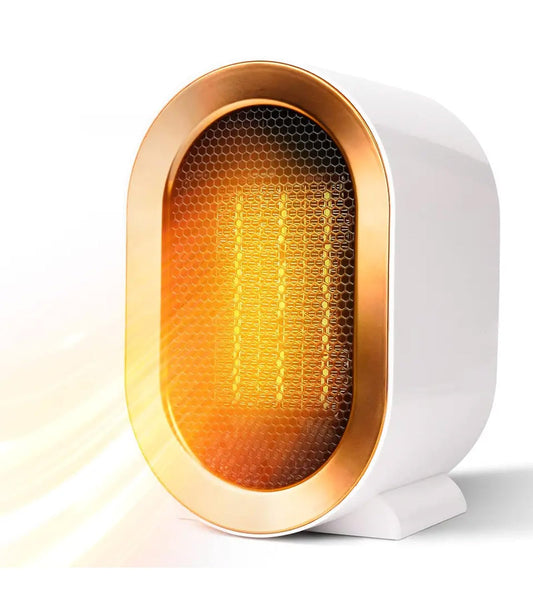 1200W Ceramic Heater- Portable, Energy Efficient & Safe with Thermostat Control & Tip-Over Protection