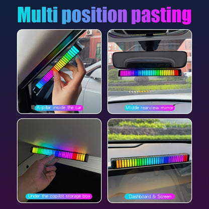 RGB Music-Activated USB Light: Sound Control Pickup Lamp for Car Interior and Computer Atmosphere