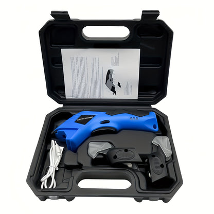 1 Set of Cordless Electric Scissors, With 2 Blades.