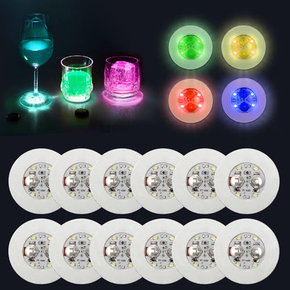 12 Pcs LED Coasters for Drinks