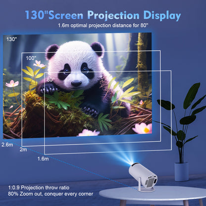 Magcubic HY300 PRO 4K Projector | Android 11 | Dual Wifi6 | 260 ANSI | BT5.0 | 1080P | Home Cinema and Outdoor Use