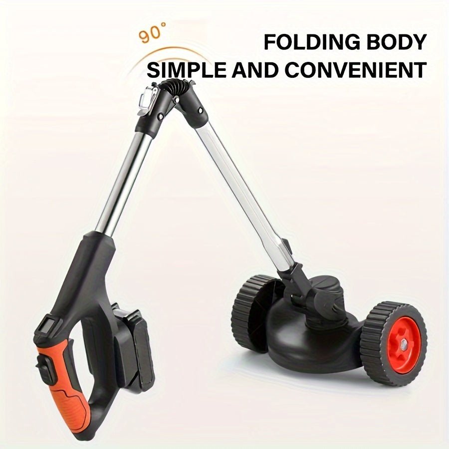 Foldable cordless electric lawn mower with high - capacity lithium battery - HotSeller.eu