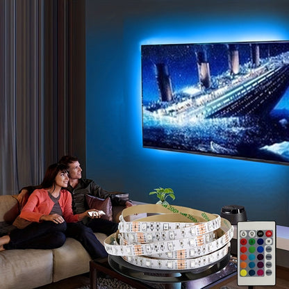 LuxRay® Vibrant RGB3535 LED Strip Light with Handy USB Plug & Easy - Control Remote - HotSeller.eu