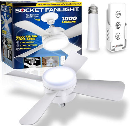 Socket Fan Lamp - HotSeller.eu